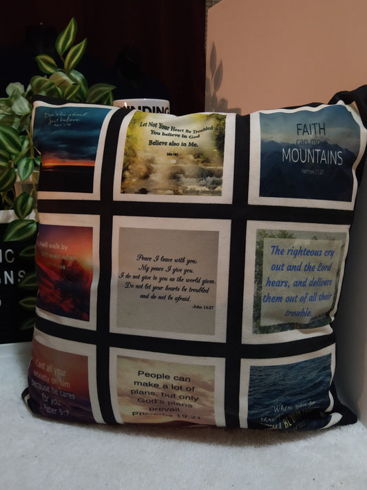 9 Panel Bible Verse Pillow